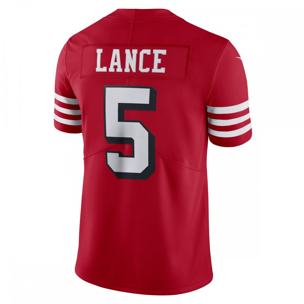 Trey Lance San Francisco 49ers Nike Alternate Vapor Limited Jersey - Scarlet-GridironStore